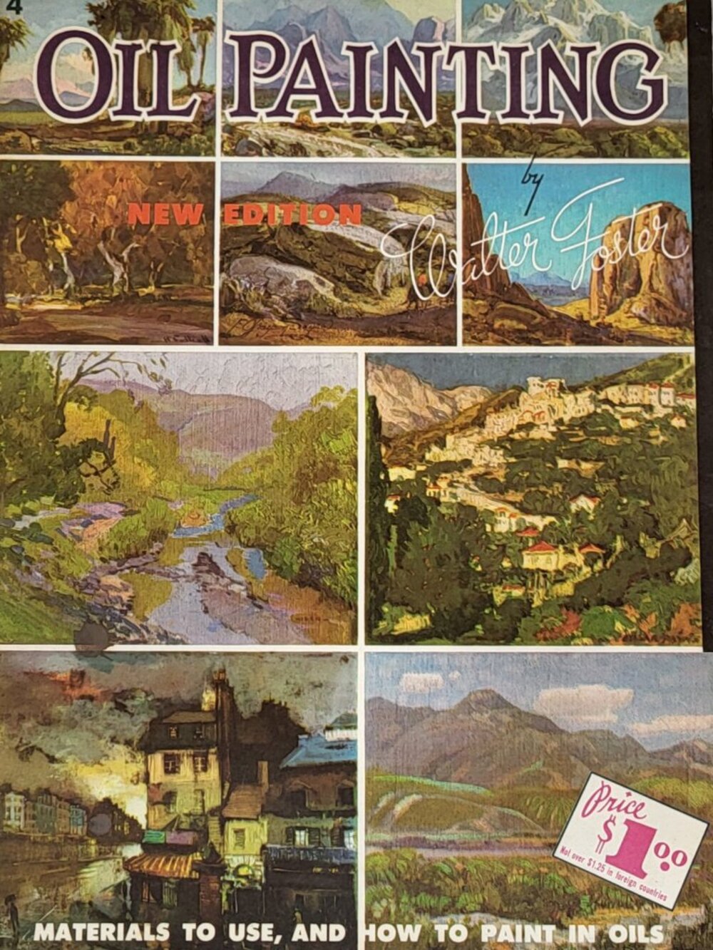 Vintage Oil Painting Art Book 1983 by Walter Foster Guide #4 New Edition USA